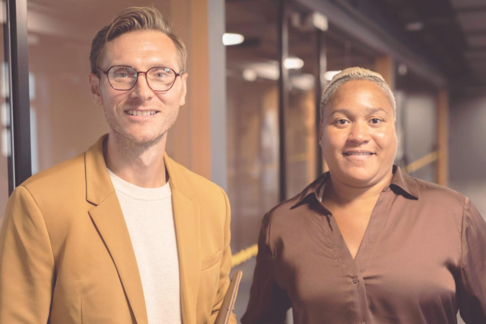 Professional training environment with modern technology setup